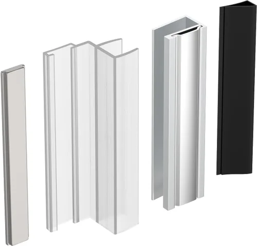 Vista 8 de Imán de Puerta de Ducha de Vidrio Shuisen, Pestillo Magnético para Puerta de Ducha con Cierre de Metal Compatible con Puertas de Vidrio de Grosor