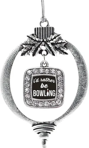 Vista 158 de Inspired Silver - Bon Voyage Cruise Ship Charm Ornamento – Adornos navideños cuadrados de plata con joyas de circonita cúbica