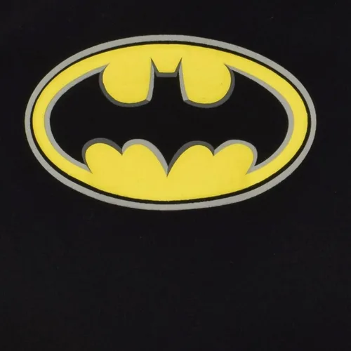 Vista 2 de Justice League Batman - Conjunto de body y capa para bebé niño (negro, 6-9 meses), Amarillo