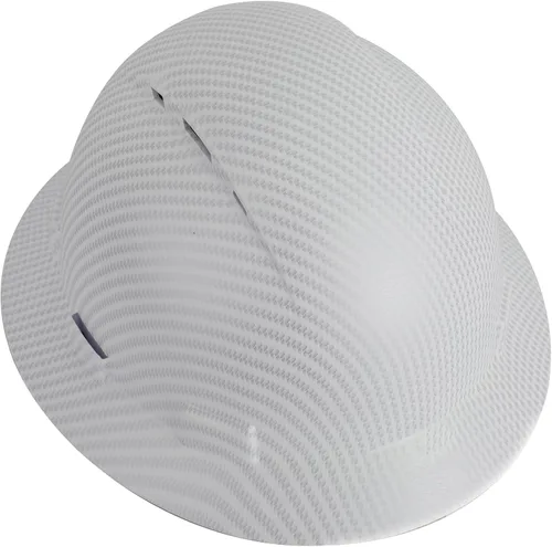 Vista 12 de Zeluga Casco duro de ala completa HDPE, casco de seguridad de construcción con orificios ventilados, suspensión de trinquete ajustable de 6 puntos