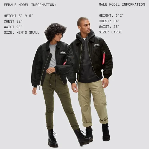 Vista 7 de Alpha Industries Chaqueta de vuelo CWU 45/P para hombre Negro