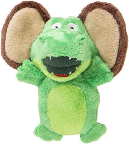 Vista 14 de goDog Crazy Hairs León Juguete de Perro de Peluche Silencioso, Tecnología de Guardia de Masticado - Marrón Claro, Pequeño Tan Lion (pelos locos)