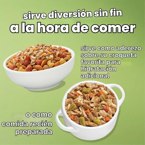 Vista 11 de Comidas preparadas Purina Beneful, comida para perro, paquete surtido, 10 onzas Tubo, paquete de 8