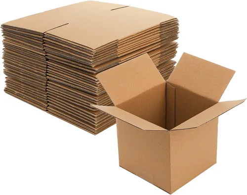 Vista 5 de Peohud Cajas de envío de 5 x 5 x 5 pulgadas, paquete de 30 cajas de cartón corrugado, cajas de correo de cubos pequeños para embalaje, mudanza
