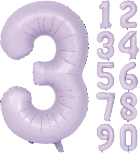 Vista 106 de Globos de 40 pulgadas con números de caramelo, papel de aluminio de helio, globos de látex de Mylar para fiesta de cumpleaños, decoración digital 0