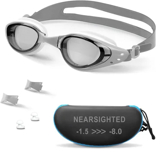 Vista 9 de Gafas de natación miope, Gafas de natación de visión corta