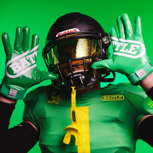 Vista 5 de Battle Guantes deportivos de fútbol con receptor ancho de doble amenaza, guantes de fútbol para adultos y jóvenes, guantes ultra adherentes
