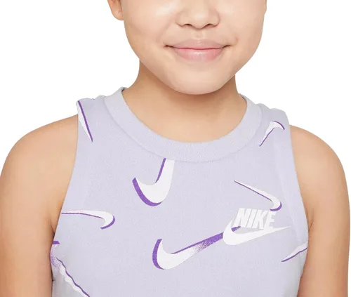 Vista 3 de Nike Girls Sportswear French Terry Printed Tank Top