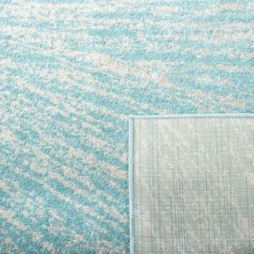 Vista 3 de SAFAVIEH Evoke Collection EVK228J - Alfombra abstracta de estallido de 2'2" x 4', color aguamarina/marfil, no desprende pelusa, alfombra de acento