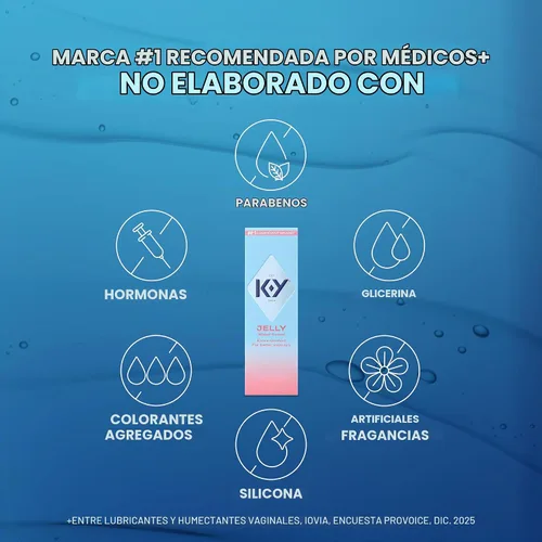 Vista 4 de K-Y Jelly Classic Fórmula a base de agua amigable con el cuerpo, 4 onzas líquidas, lubricante personal para sexo más húmedo para hombres, mujeres