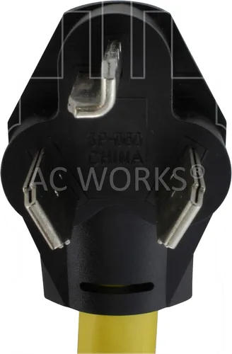 Vista 3 de AC WORKS Adaptador RV/EV 14-50R de 50 amperios (salida de secadora de 3 clavijas 30A a 50A RV/EV)