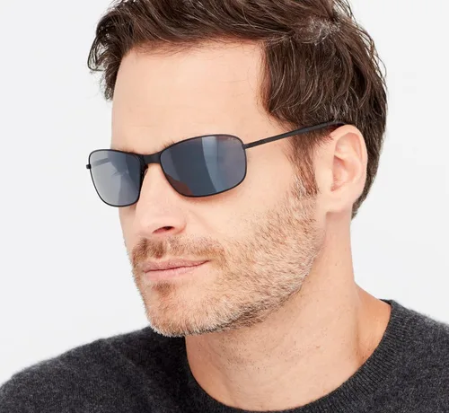 Vista 3 de Revo Señuelo de gafas de sol filtros de lente polarizados UV, marco rectangular de metal grande
