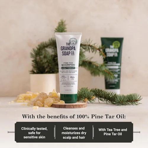 Vista 4 de Champú Grandpas Soap Wonder Pine Tar, 8 FZ