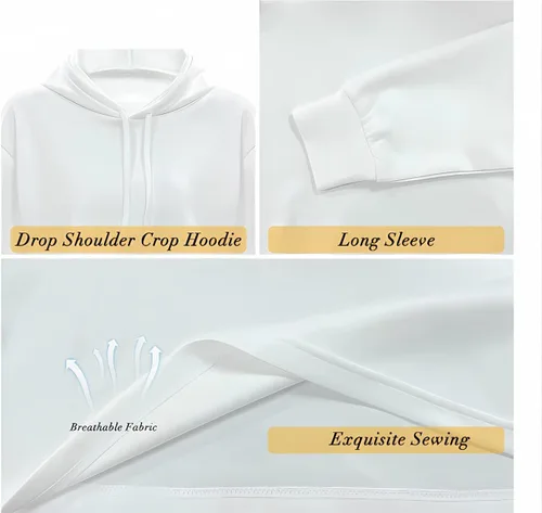 Vista 7 de XXQGOMG Sudaderas casuales de manga larga con capucha para mujeres, adolescentes y niñas