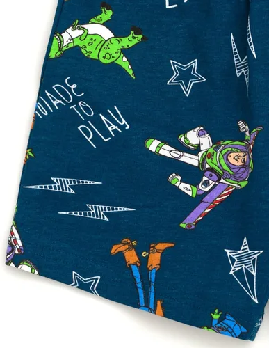 Vista 6 de Disney Mickey Mouse Lion King Pixar Toy Story - Conjunto de camiseta y pantalones cortos de felpa francesa para niño grande