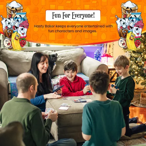 Vista 4 de Hasty Baker Family - Juego de cartas para coleccionar ingredientes y recetas completas, para familias, adultos, niños, a partir de 7 años, de 2 a 6
