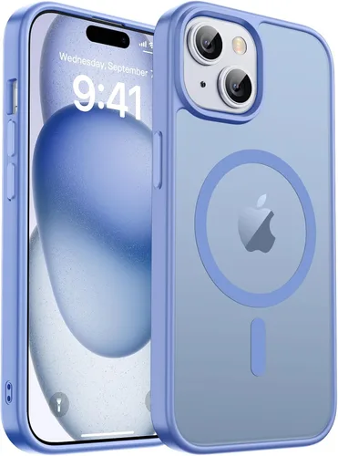 Vista 149 de zapica Funda magnética para iPhone Air, con protector de pantalla de vidrio templado, compatible con MagSafe, translúcida mate, a prueba de golpes