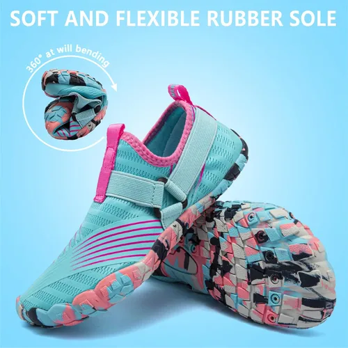 Vista 4 de CIOR Zapatos acuáticos para niños y niñas, zapatos deportivos acuáticos ligeros (niños pequeñosniños grandes)