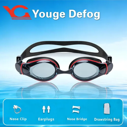 Vista 6 de Gafas de natación, gafas de natación, gafas de natación profesionales, antivaho sin fugas, gafas de natación de visión amplia