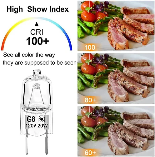 Vista 5 de Bombilla halógena para horno de microondas GE, bombilla de electrodoméstico para GE Samsung Kenmore Elite Maytag sobre la estufa de microondas, luz