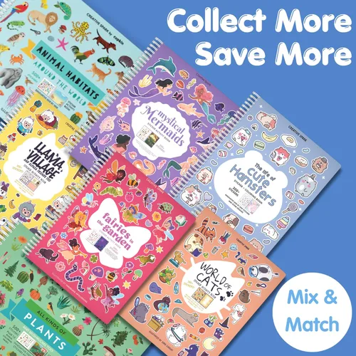 Vista 2 de Cupkin Libro de calcomanías de princesas para niños, un mundo mágico de Cupkin, artículos esenciales de viaje en avión para niños pequeños, más