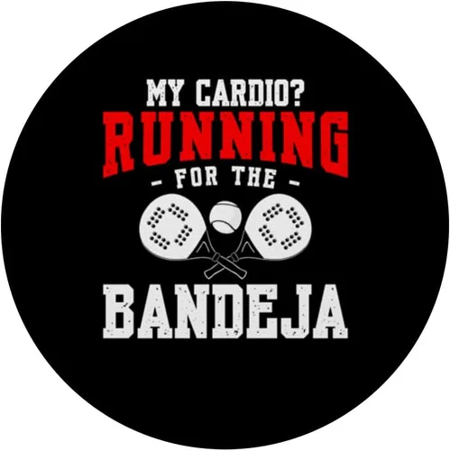 Vista 3 de My Cardio Running for The Bandeja Padel Racquet Paddle PopSockets Adhesive PopGrip