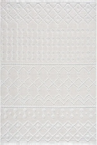 Vista 10 de Hauteloom Ethereal - Alfombra de pasillo con borde geométrico de medallón de diamante, estilo bohemio de transición, tribal azteca del suroeste