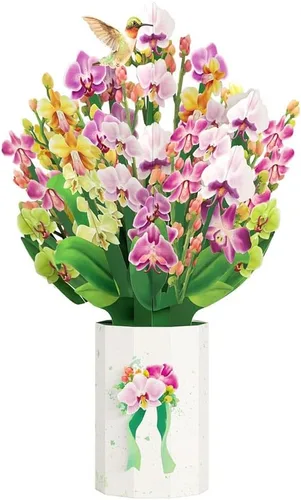 Vista 10 de Lovepop Ramo de Flores de Papel Desenfundable de Todos los Días para Ella y Él - Tarjetas de Felicitación 3D para Niños, Niñas, Hombres, Mujeres