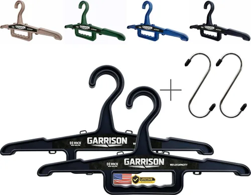 Vista 14 de HICE - Garrison - Percha resistente Percha original resistente para ropa y equipos Capacidad de carga de 150 libras Resina duradera de alto