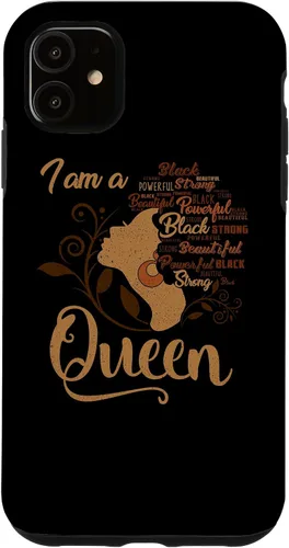 Vista 8 de Funda para iPhone 16 BLM Melanin Women I'm a Queen African American Black Pride