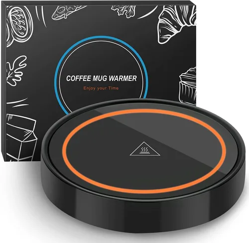 Vista 12 de Calentador de taza de café, calentadores de bebidas eléctricos para uso en escritorio de oficina y hogar, posavasos inteligente con termostato