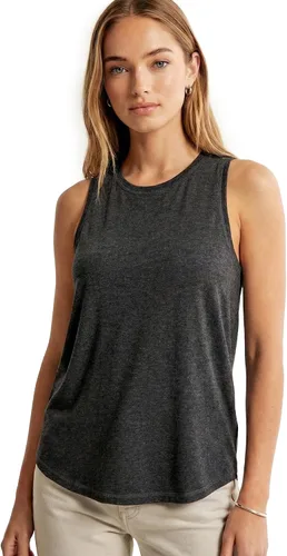 Vista 14 de sissycos Camisetas deportivas sin mangas con espalda cruzada para mujer, ajuste holgado Negro
