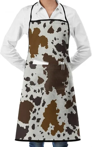 Vista 23 de Delantal unisex con cuello ajustable con bolsillos espaciosos y lazos largos