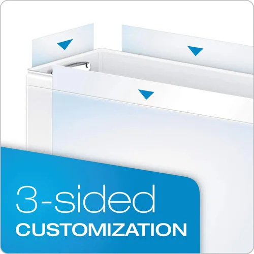 Vista 6 de Cardinal– Folder con anillos redondos de fácil apertura, Clearvuet, color blanco, Blanco