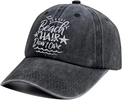 Vista 2 de HHNLB Gorra de béisbol bordada ajustable de algodón lavado