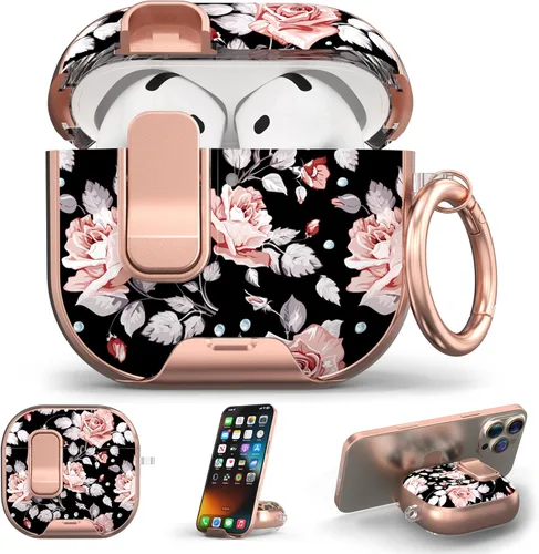 Vista 19 de Funda para Apple AirPods Pro 3 2025 con bloqueo de seguridad y soporte para negro - p
