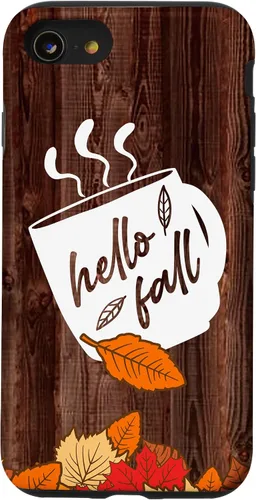 Vista 18 de Hello Fall Mug Maple Leaves Autumn Season Thanksgiving Gift Case for iPhone 17
