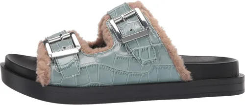 Vista 8 de Aerosoles Olivia Slide Sandalia para mujer, azul, 7