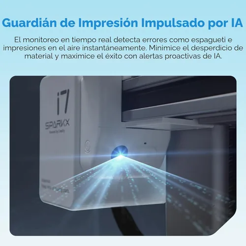 Vista 3 de Creality SPARKX i7 Impresora 3D con recarga automática de filamentos, monitoreo de cámara AI, nivelación automática, impresora 3D de alta velocidad