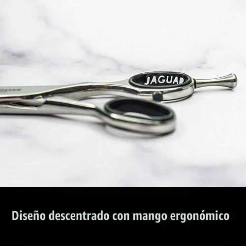 Vista 2 de Jaguar Tijeras White Line Silver Ice 6" Profesional, Ergonómico, Corte de Pelo de Acero, Recorte