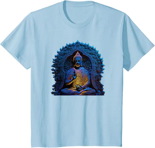 Vista 9 de Estatua de Buda Yoga Budismo Zen Buddhism Meditation T-Shirt Negro