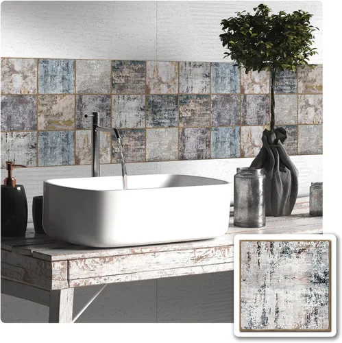 Vista 11 de Alwayspon Vinilo adhesivo efecto piedra, pegatinas para azulejos de pared autoadhesivas, protector antisalpicaduras para cocina y baño, T026