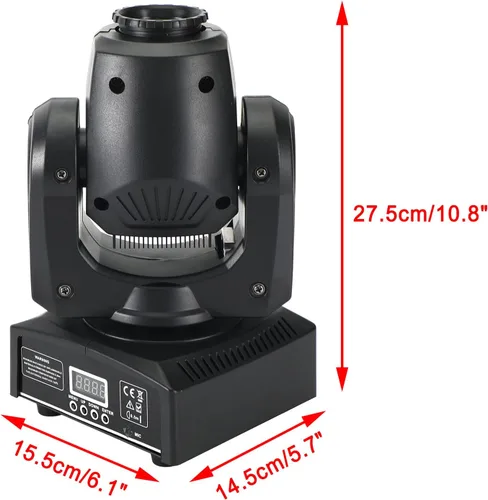 Vista 4 de Cabeza móvil 120 W 8 Gobo Iluminación de escenario RGBW LED DJ DMX Beam Bar Disco Party Light para Fiesta Boda Cumpleaños Navidad Vacaciones