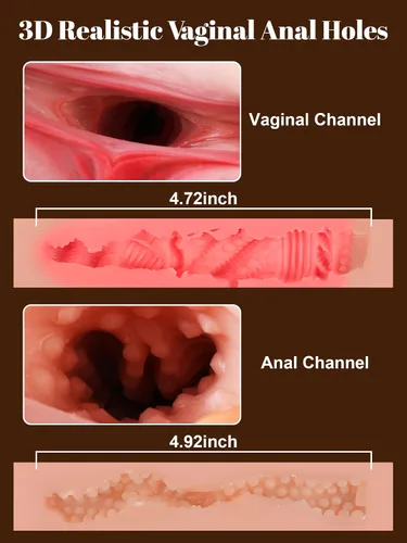 Vista 2 de AUSLOVE Muñeca sexual masturbador masculino – 9.5 libras 3 en 1 realista torso femenino muñecas sexuales para hombres masturbación con vagina