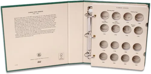 Vista 3 de Littleton Coin Company 1793-1857 Gran Cent Álbum Almacenamiento de monedas