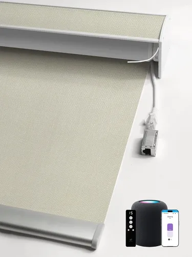 Vista 42 de SmartWings Persianas enrollables con cable duro PoE 100% opacas, muestra de tela