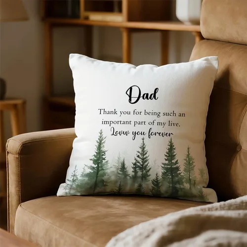 Vista 3 de Fundas de almohada acogedoras para papá, regalos de agradecimiento para papá y padre, almohada de cojín conmovedora para papá, 18 x 18 pulgadas