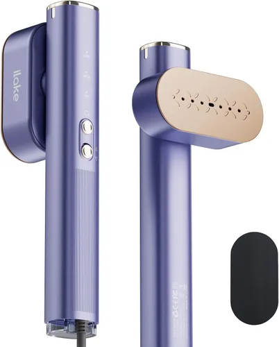 Vista 9 de Vaporizador para ropa, vaporizador portátil de 1000 W, tamaño de viaje, 100-240 V de doble voltaje, tanque de 4.1 fl oz, vapor de mano y plancha 2