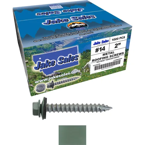 Vista 171 de TORNILLOS PARA TECHOS DE METAL #14: (250) Tornillos x 1" ABC GRIS Tornillo para techo de chapa metálica con cabeza hexagonal y arandela.