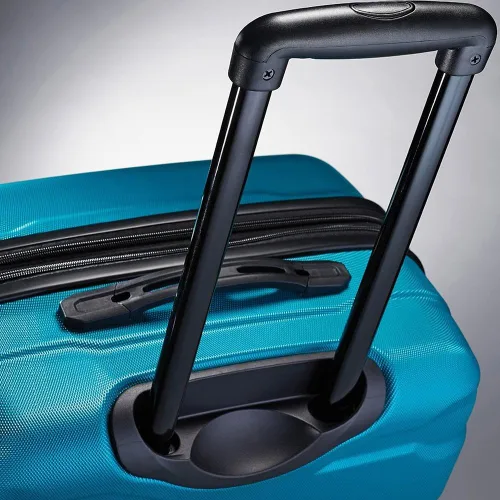 Vista 5 de Samsonite Omni - Juego de 3 piezas con accesorios para equipaje Azul Caribe Equipaje rígido con ruedas